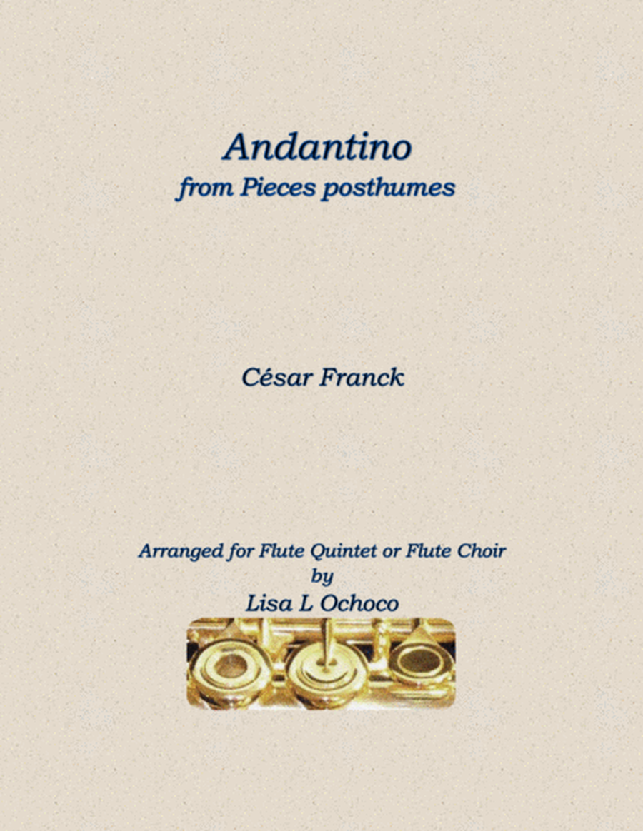 Andantino from Pieces posthumes for Flute Choir image number null