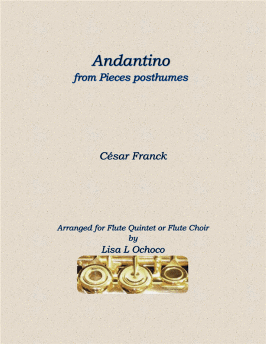 Andantino from Pieces posthumes for Flute Choir Flute Choir scores gallery preview page 1