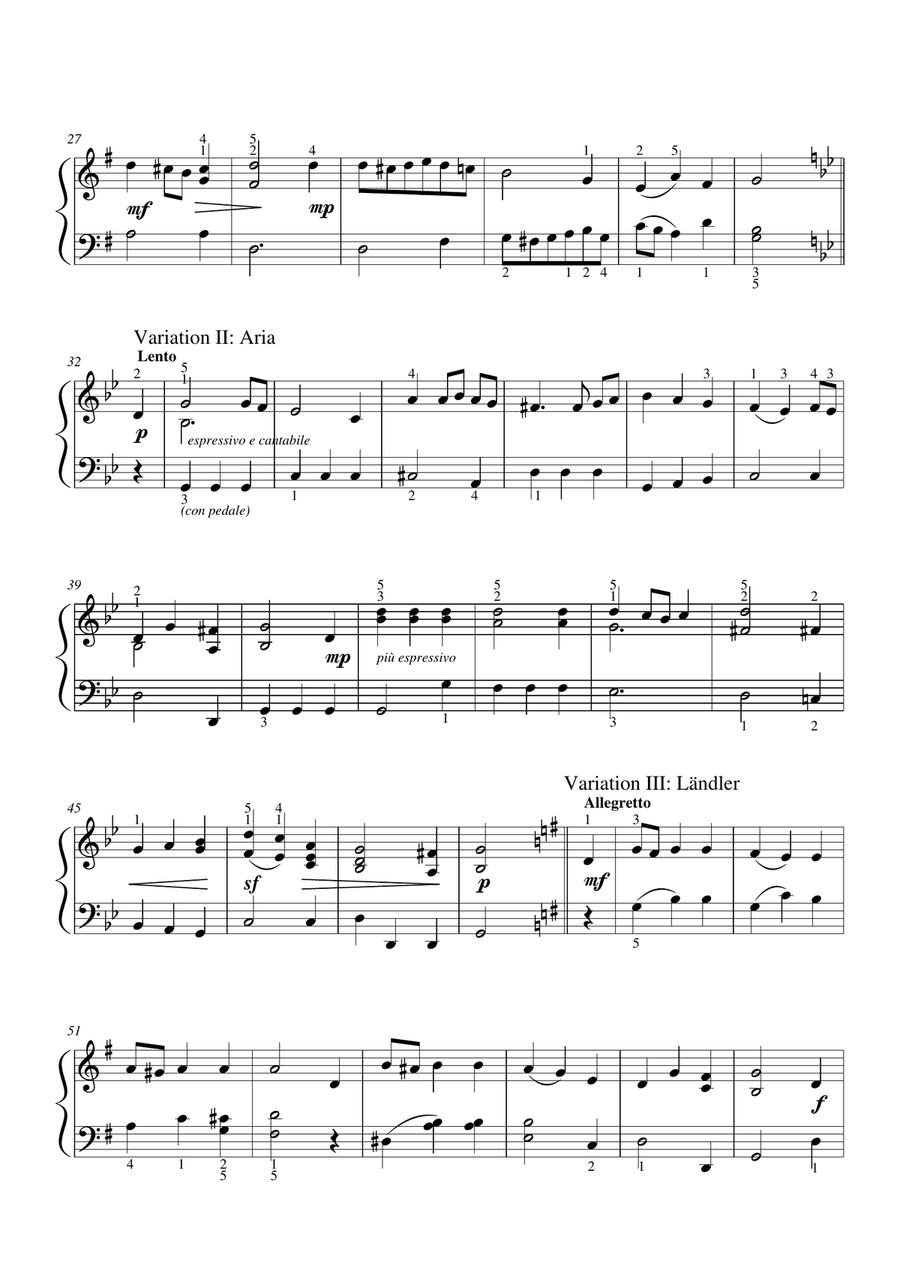 We wish you a merry Christmas - Theme and Easy Variations for piano solo Piano Method scores gallery preview page 2