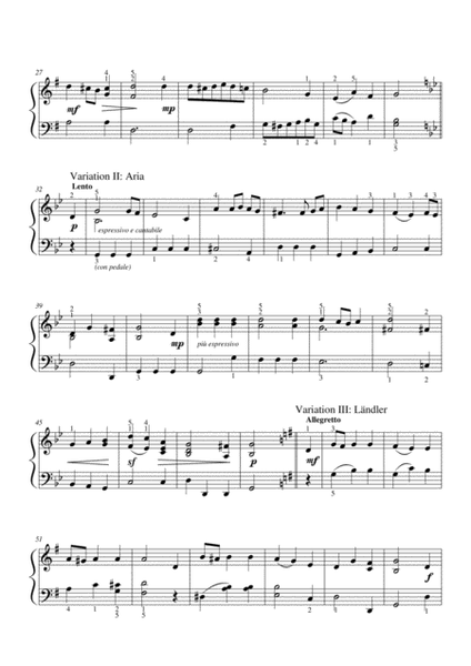 We wish you a merry Christmas - Theme and Easy Variations for piano solo image number null