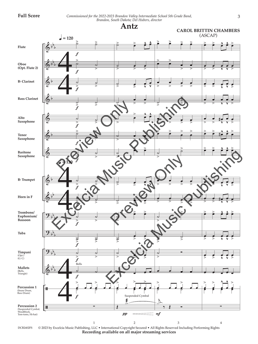 Antz (Score) Concert Band scores gallery preview page 4
