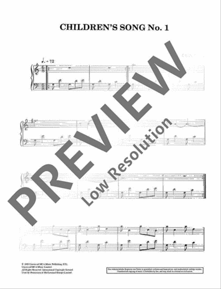 Children's Songs Children's Songs Piano scores gallery preview page 2