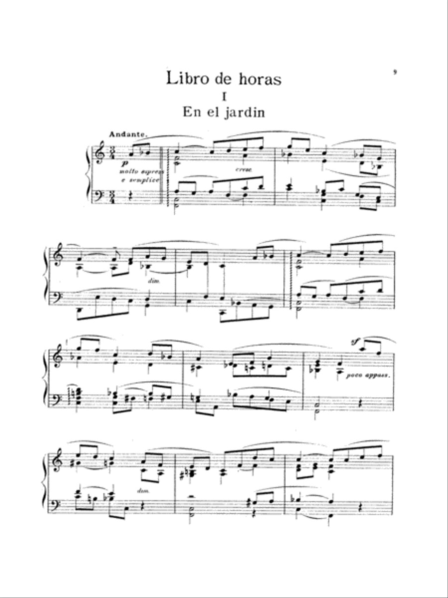 Granados: Escenas Poéticas Piano Solo scores gallery preview page 1