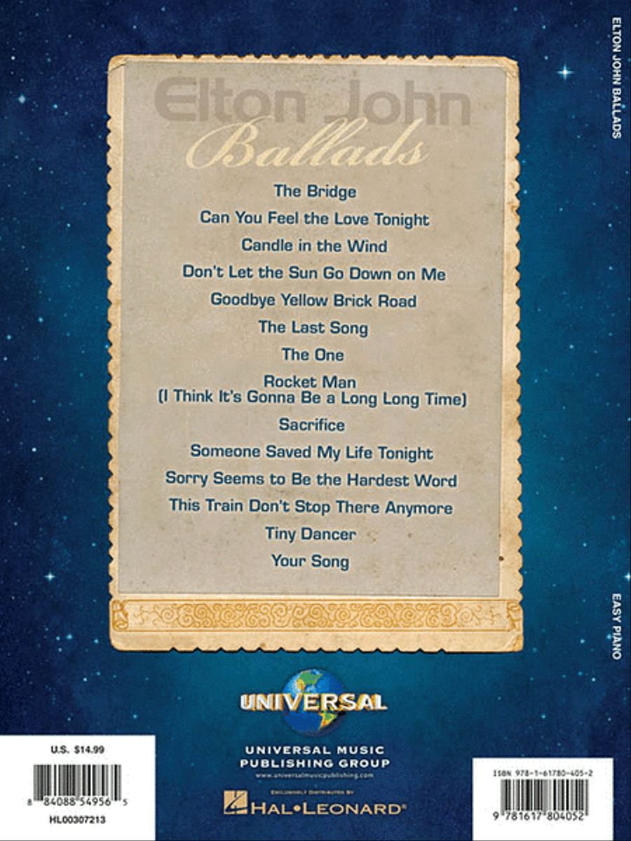 Elton John Ballads Easy Piano scores gallery preview page 2