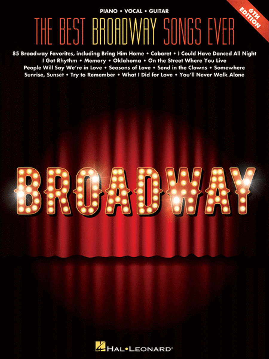 The Best Broadway Songs Ever – 6th Edition Piano, Vocal, Guitar scores gallery preview page 1