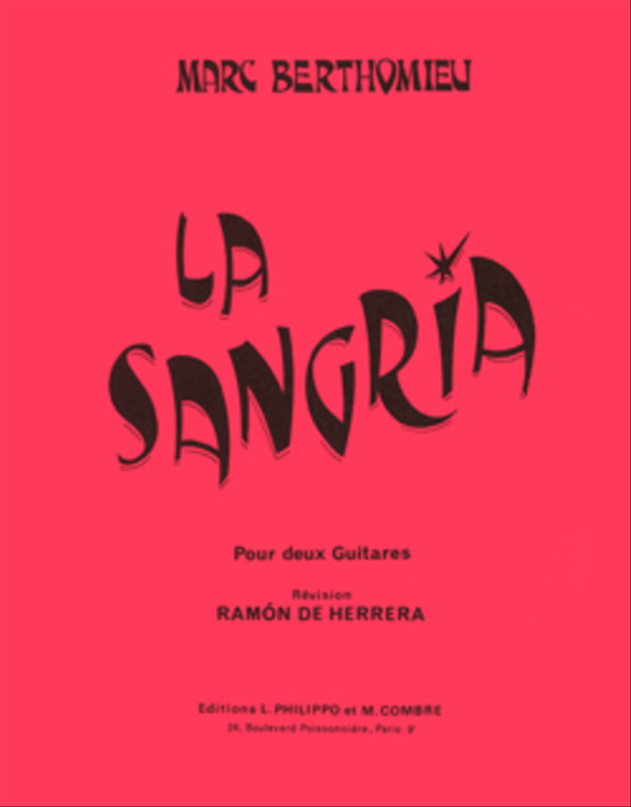La Sangria Acoustic Guitar scores gallery preview page 1