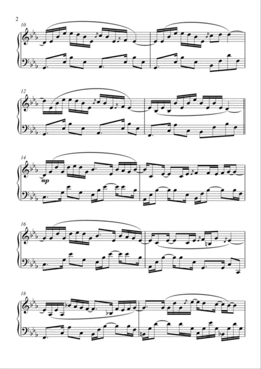 Loveable Rose - Piano Melancolía Piano Solo scores gallery preview page 2