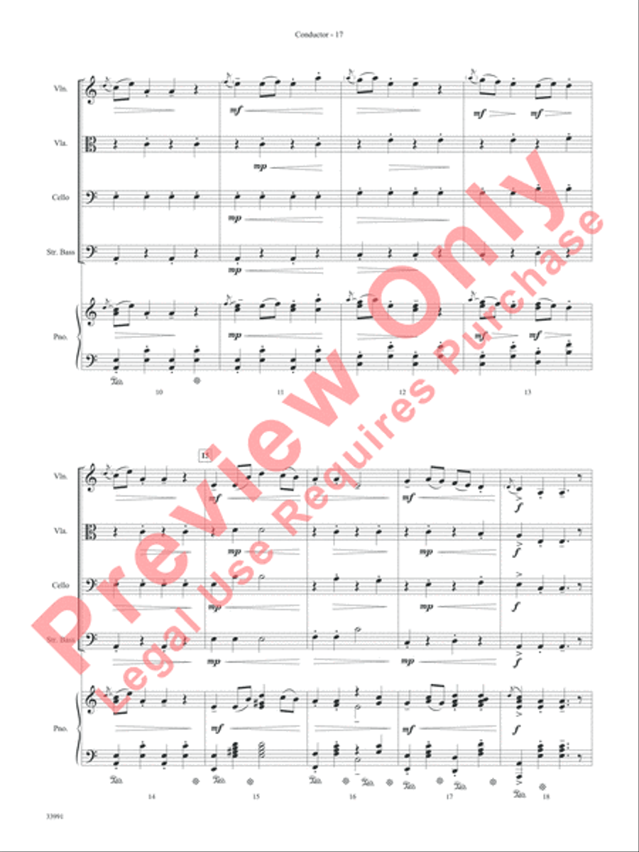 Around the World in One Concert String Orchestra scores gallery preview page 18