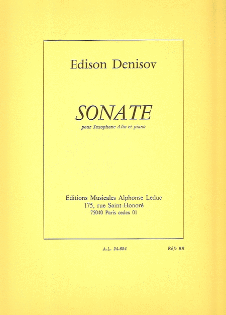 Edison Denisov - Sonate Pour Saxophone Alto Et Piano