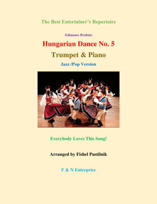 Book cover for "Hungarian Dance No. 5"-Piano Background for Trumpet and Piano