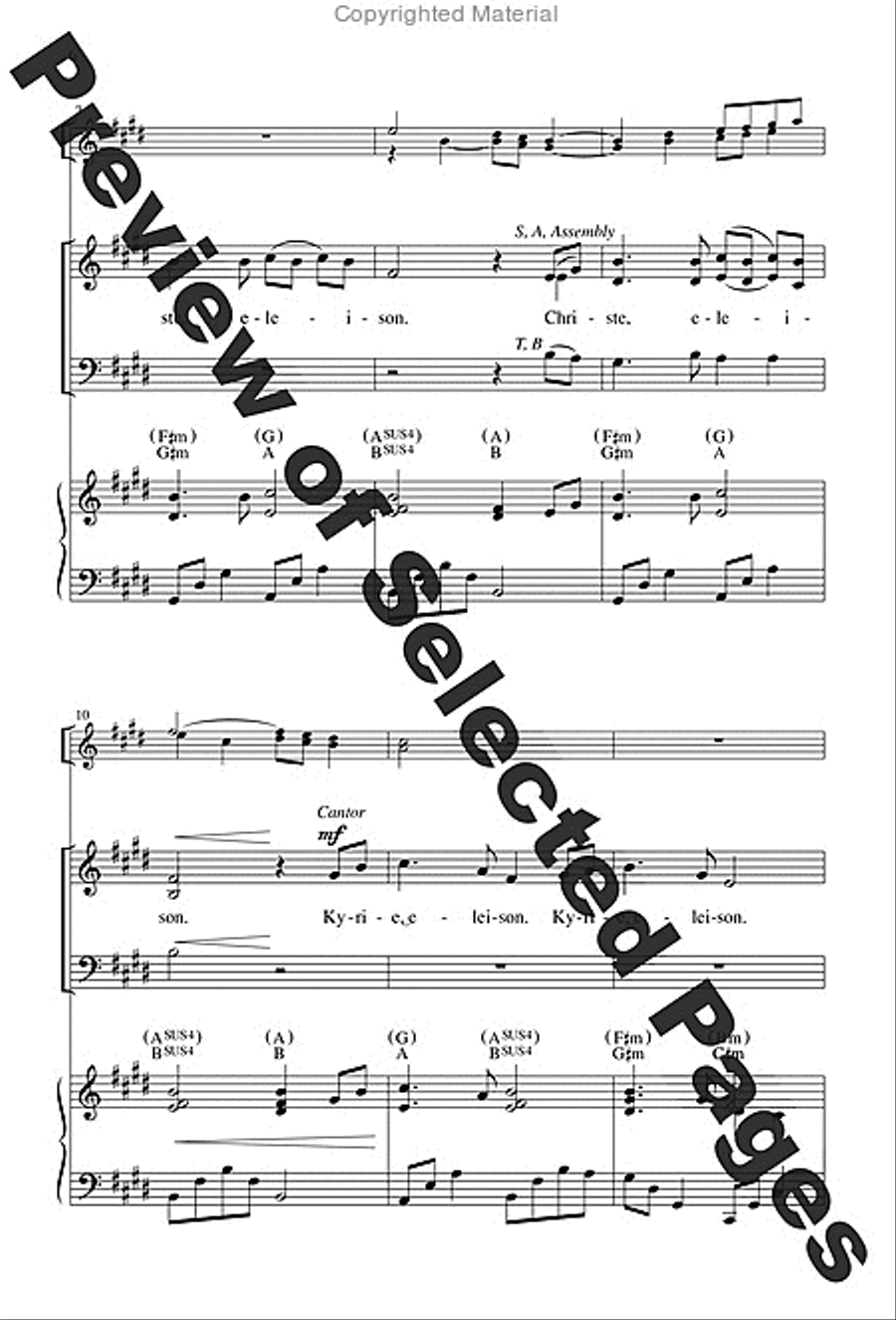 The Glendalough Mass CD scores gallery preview page 3