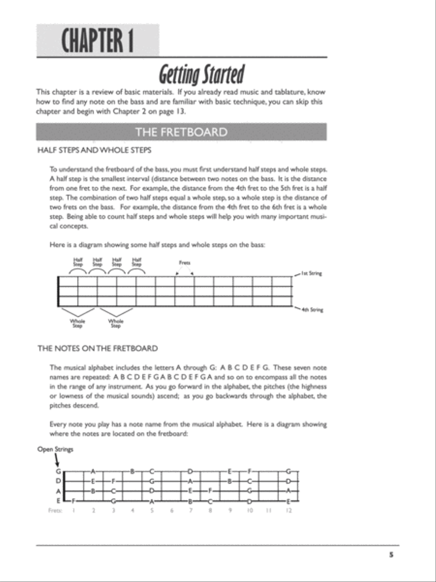 Beginning Electric Bass (Book only) Bass Guitar Tablature scores gallery preview page 3