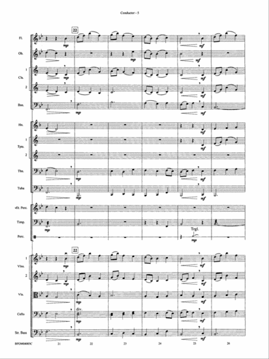 Brother James' Air: Score Full Orchestra scores gallery preview page 6