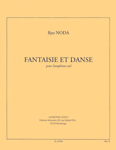 Fantaisie Et Danse (saxophone Solo)