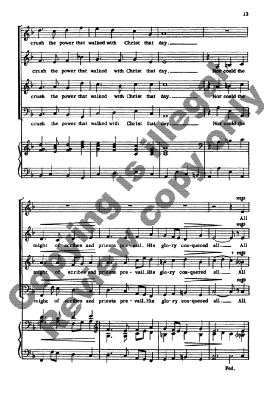 When Christ Rode Into Jerusalem 4-Part scores gallery preview page 27