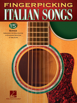 Book cover for Fingerpicking Italian Songs