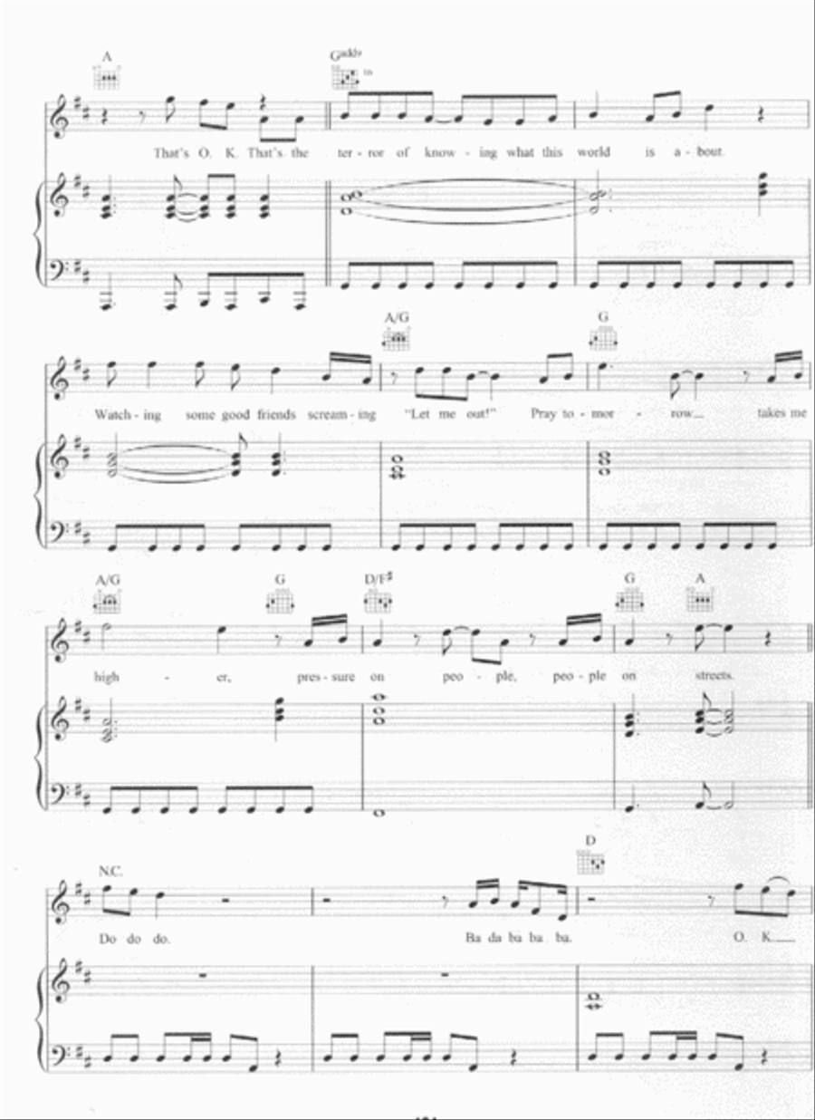 Under Pressure Piano scores gallery preview page 3
