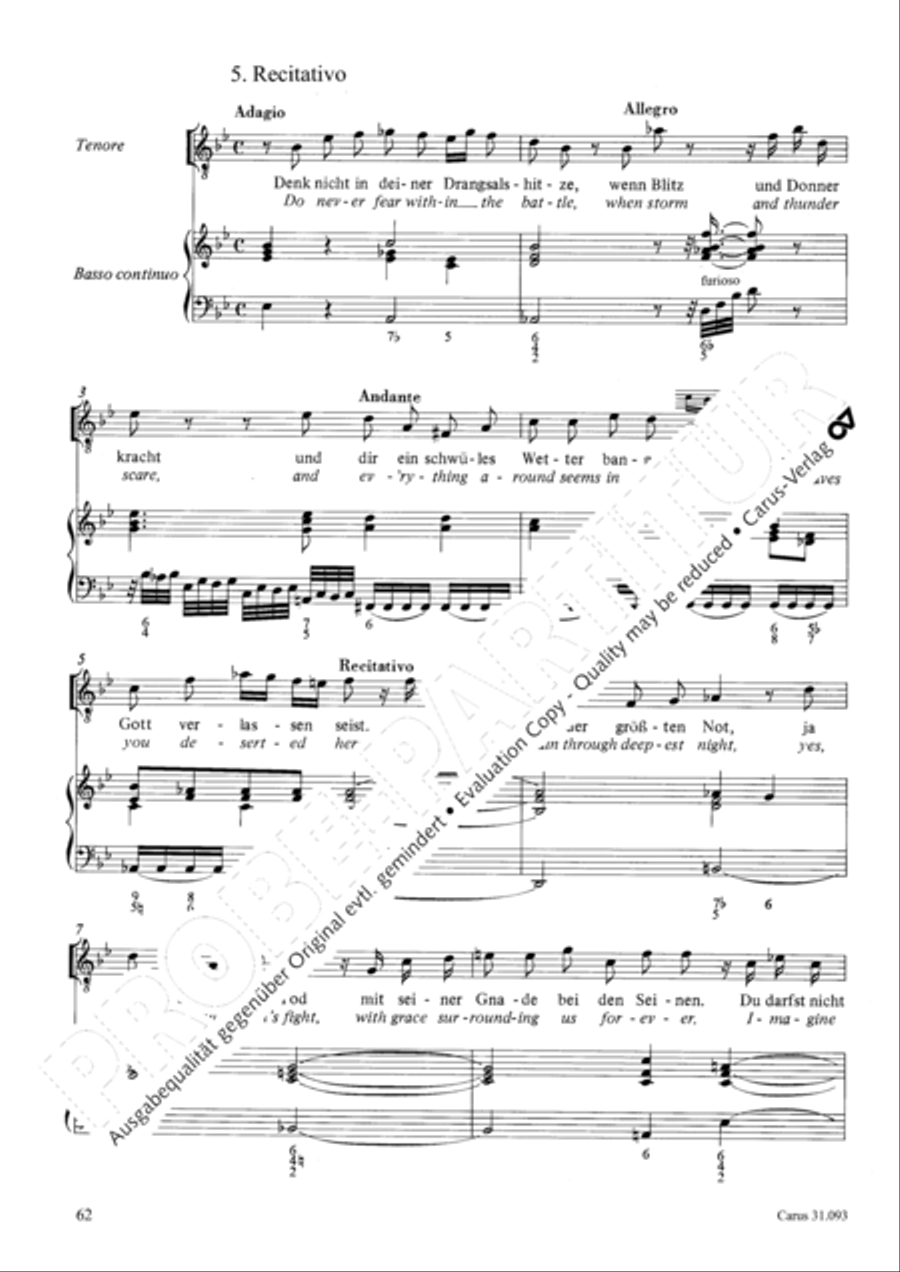 All those who seek God's sov'reign guidance (Wer nur den lieben Gott lasst walten) 4-Part scores gallery preview page 63