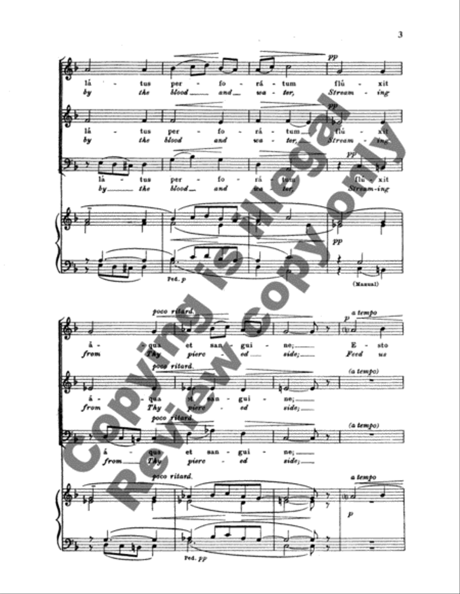 Ave verum Corpus (Jesu, Word of God Incarnate) 3-Part scores gallery preview page 7