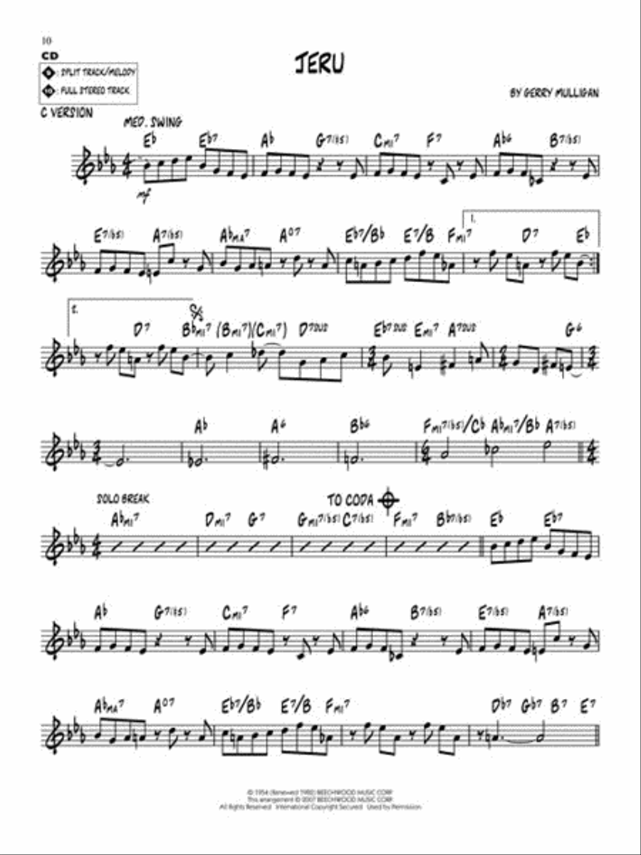 Gerry Mulligan C Instrument scores gallery preview page 5