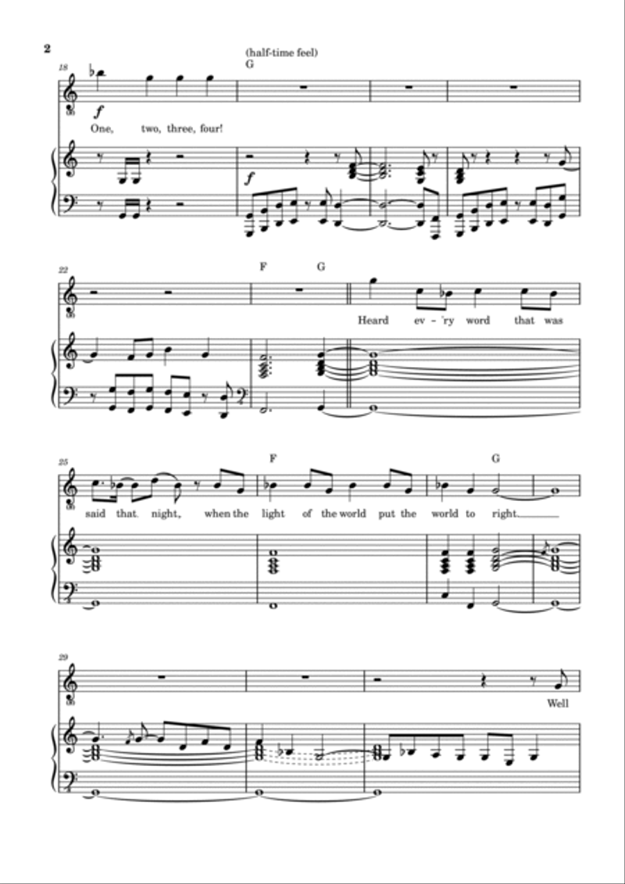 Bad Man's Song Voice scores gallery preview page 3