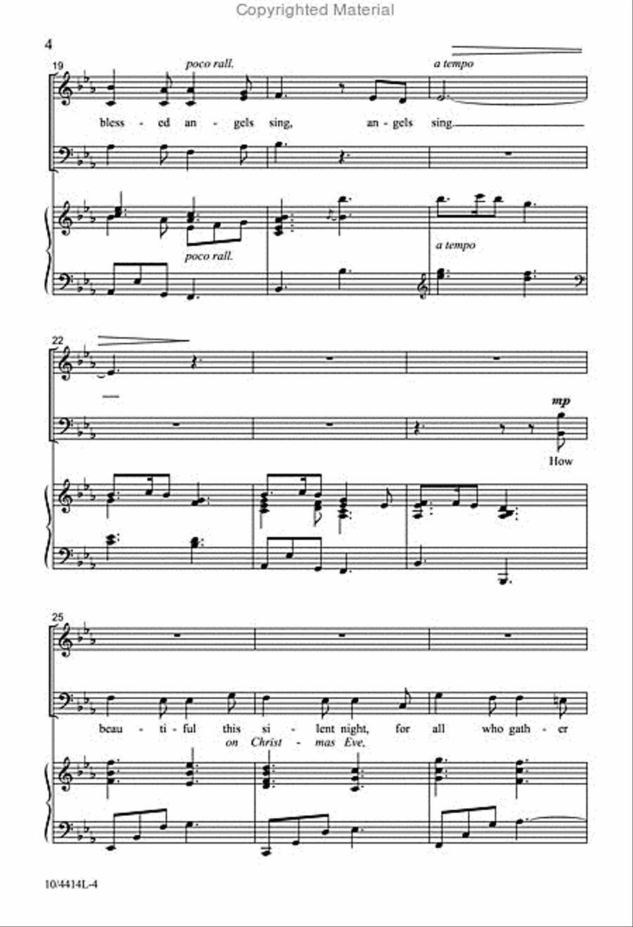 How Beautiful This Silent Night 4-Part scores gallery preview page 4