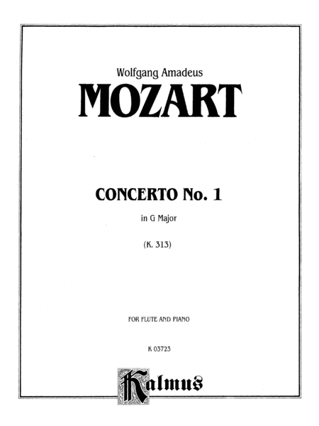 Flute Concerto No. 1, K. 313 (G Major) (Orch.)