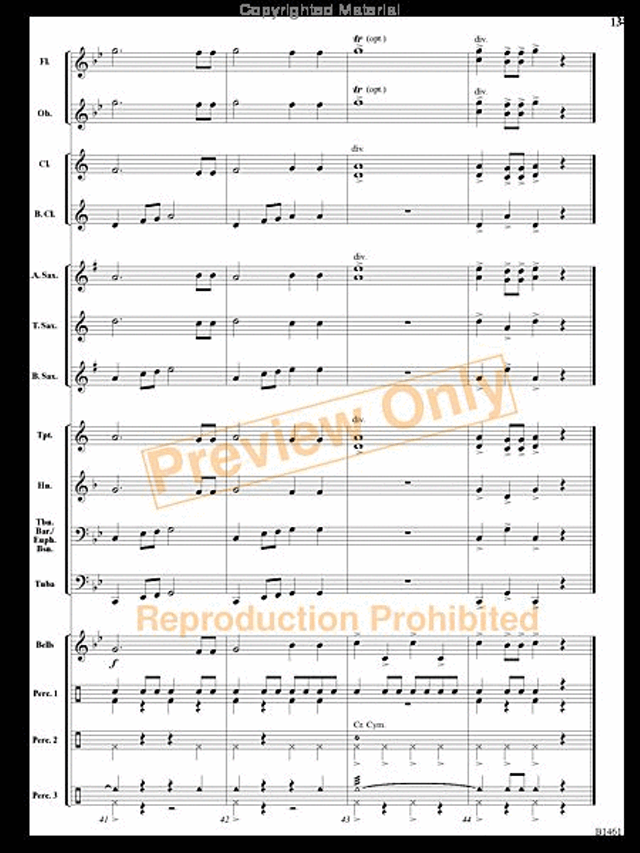 Chisholm Concert Band scores gallery preview page 12