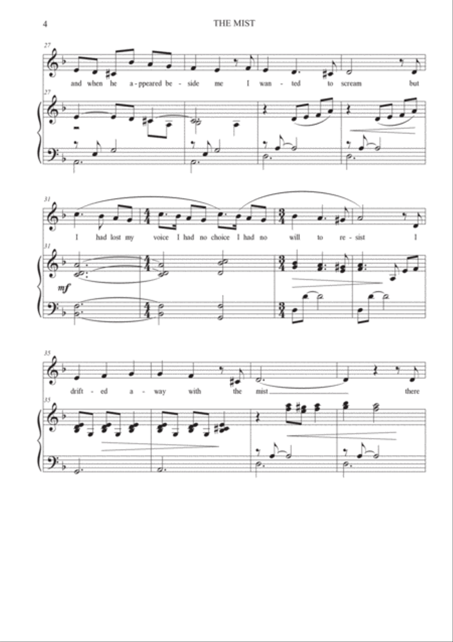 The Mist The Mist Voice scores gallery preview page 4