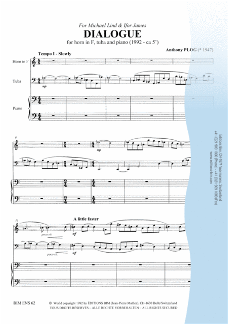 Dialogue Dialogue Horn scores gallery preview page 2