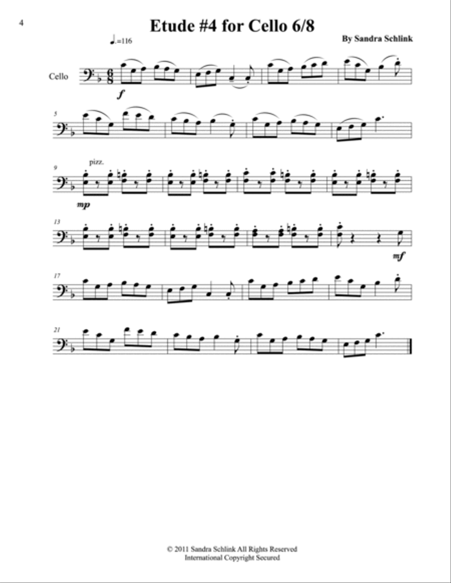 Cello and Piano Duets Book 1 String Duet scores gallery preview page 6