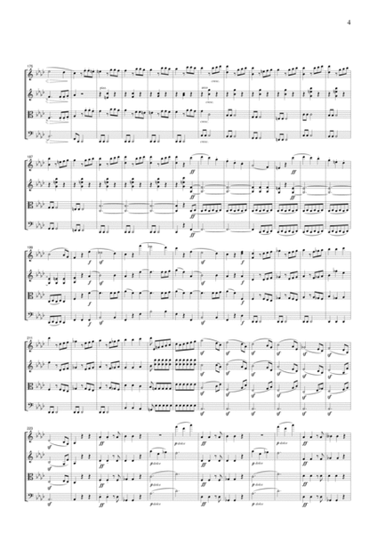 Beethoven Egmont Overture, for string quartet, CB004 image number null