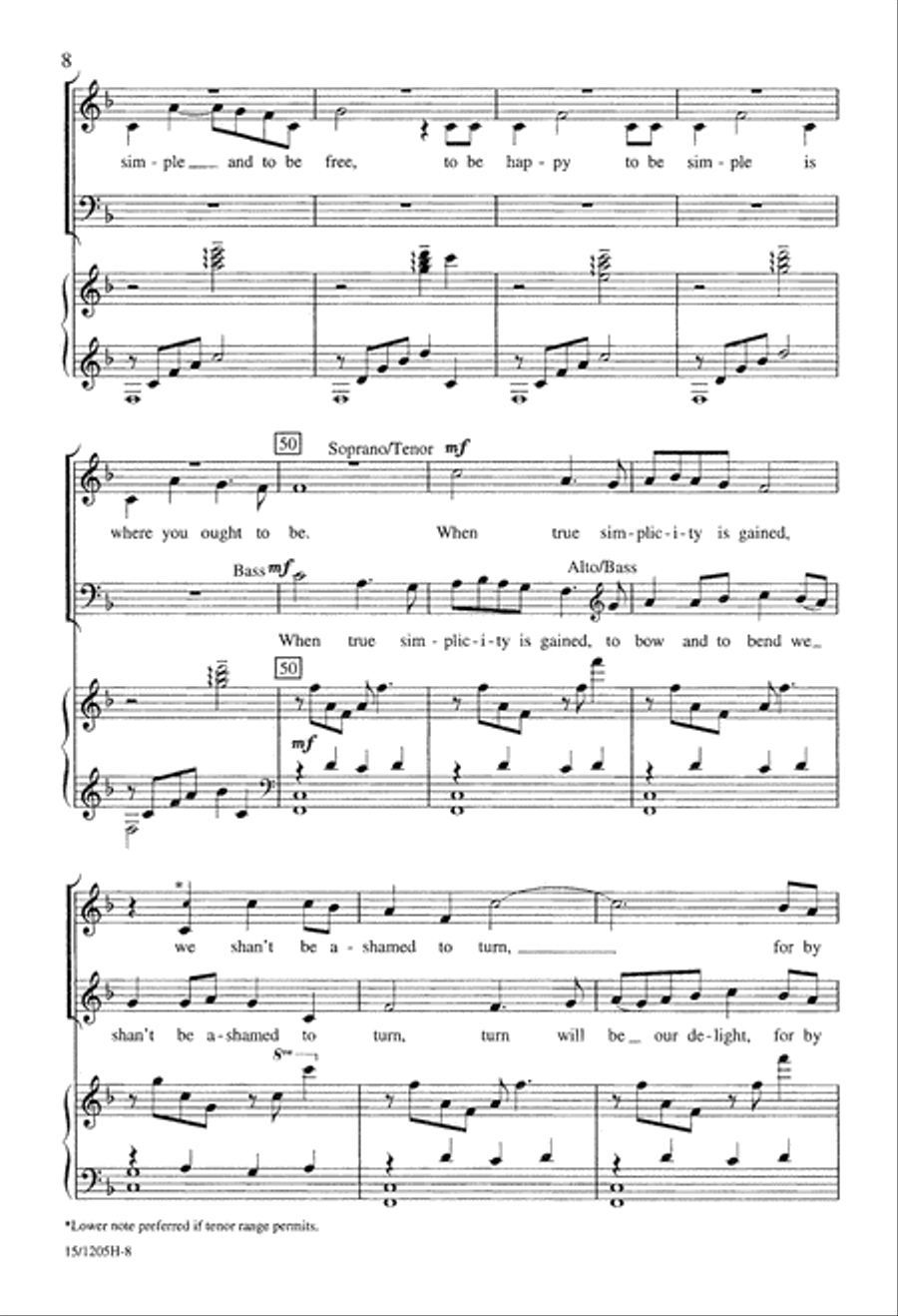 American Folk Rhapsody 4-Part scores gallery preview page 8