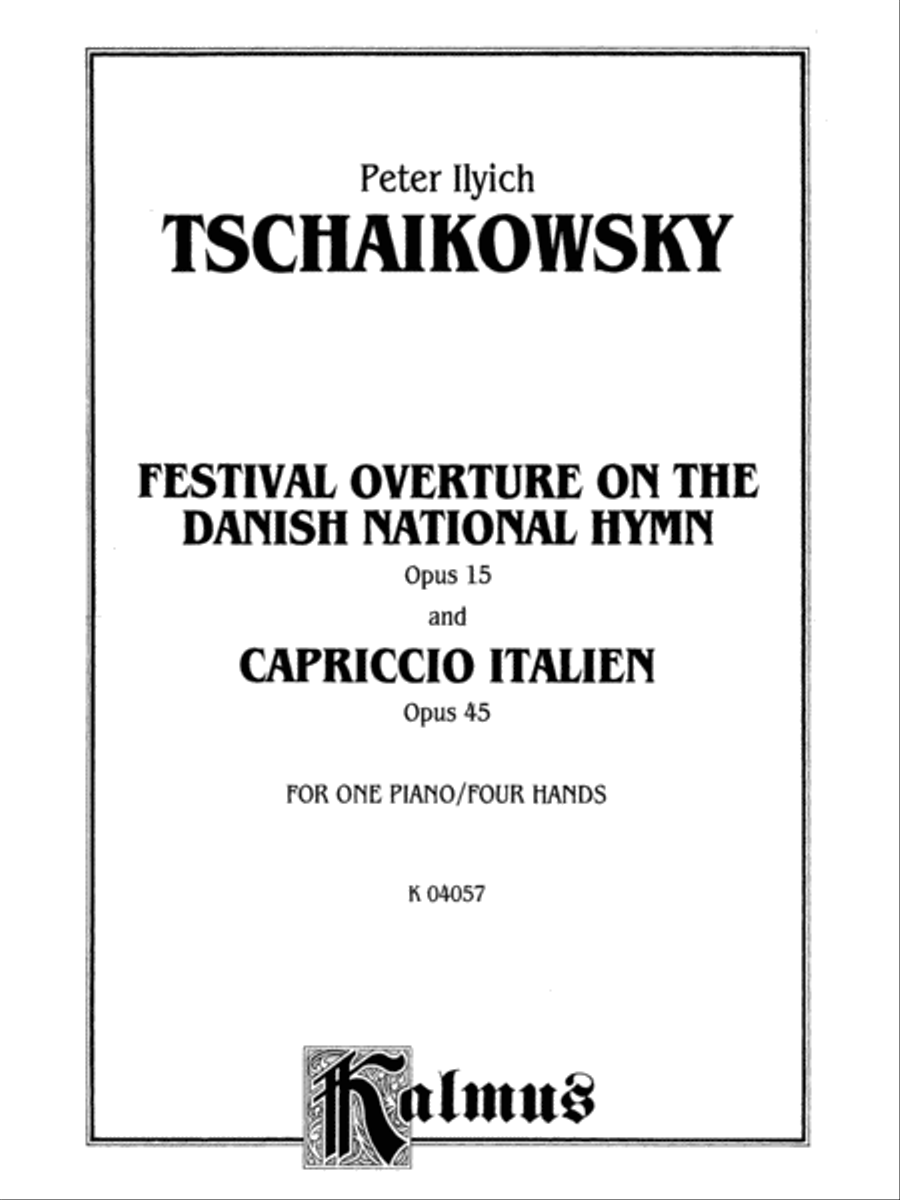 Festival Overture on the Danish National Hymn, Op. 15, and Capriccio Italien, Op. 45 Small Ensemble scores gallery preview page 2