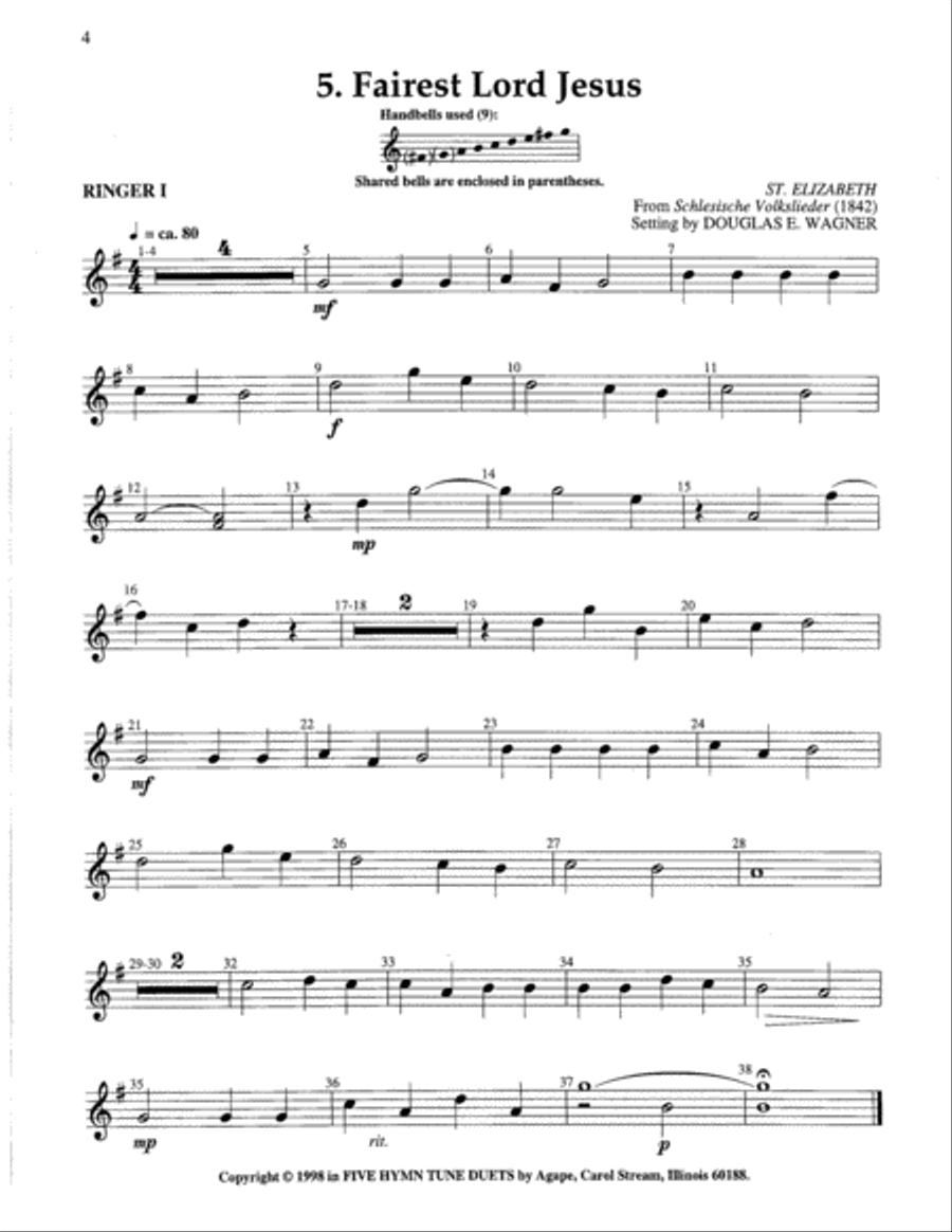 Five Hymn Tune Duets II Percussion scores gallery preview page 24
