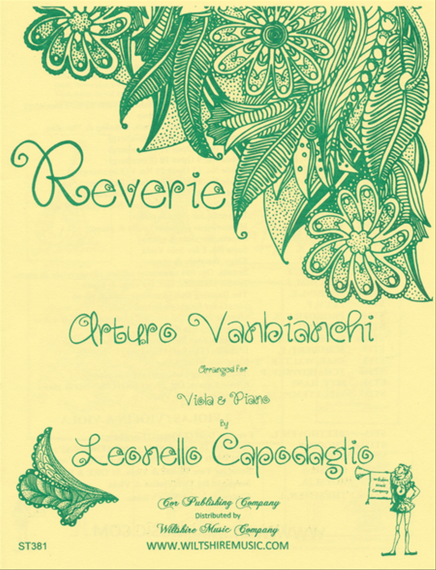 REVERIE (LEONELLO CAPODAGLIO) Viola scores gallery preview page 1
