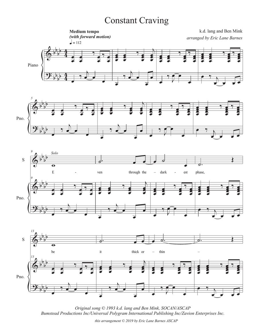 Constant Craving 4-Part scores gallery preview page 1