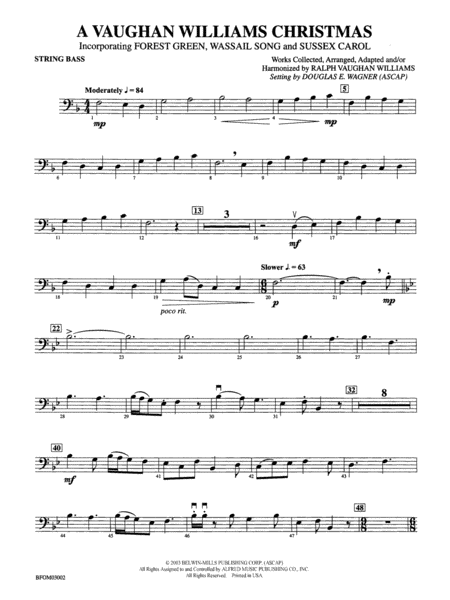 A Vaughan Williams Christmas: String Bass
