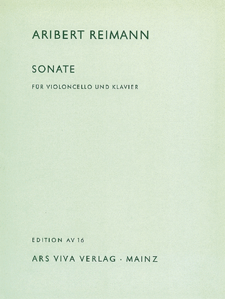 Book cover for Cello Sonata (1963)