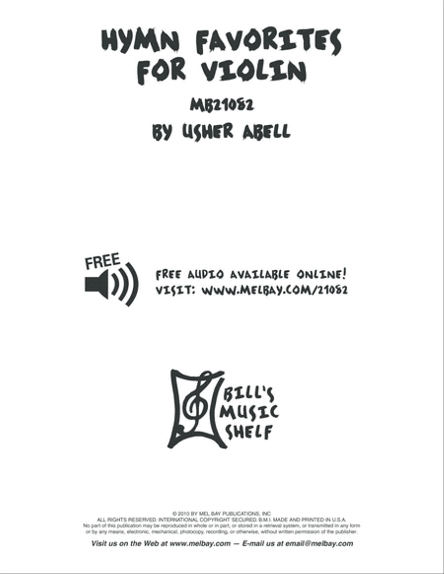 Hymn Favorites for Violin Violin Solo scores gallery preview page 2