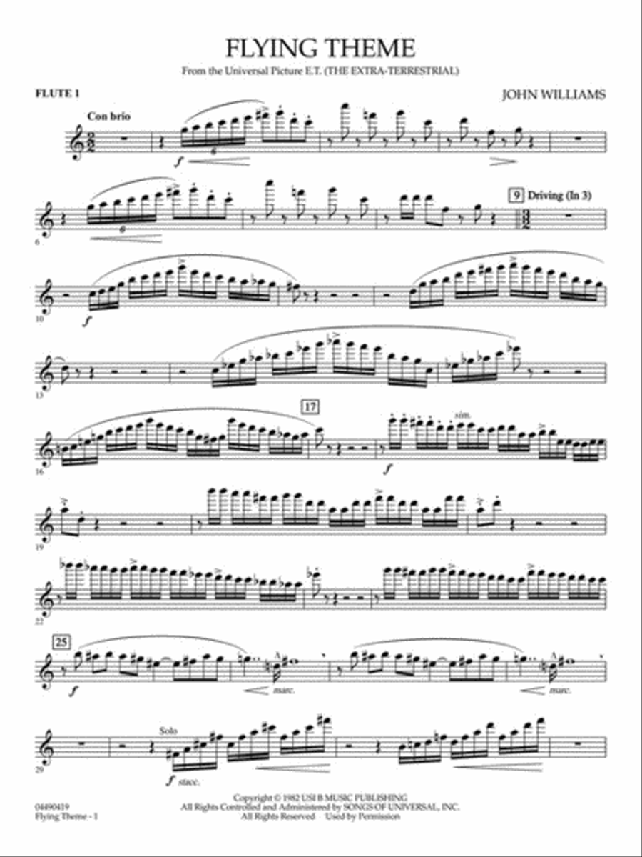 Flying Theme (from E.T.: The Extra-Terrestrial) Full Orchestra scores gallery preview page 4