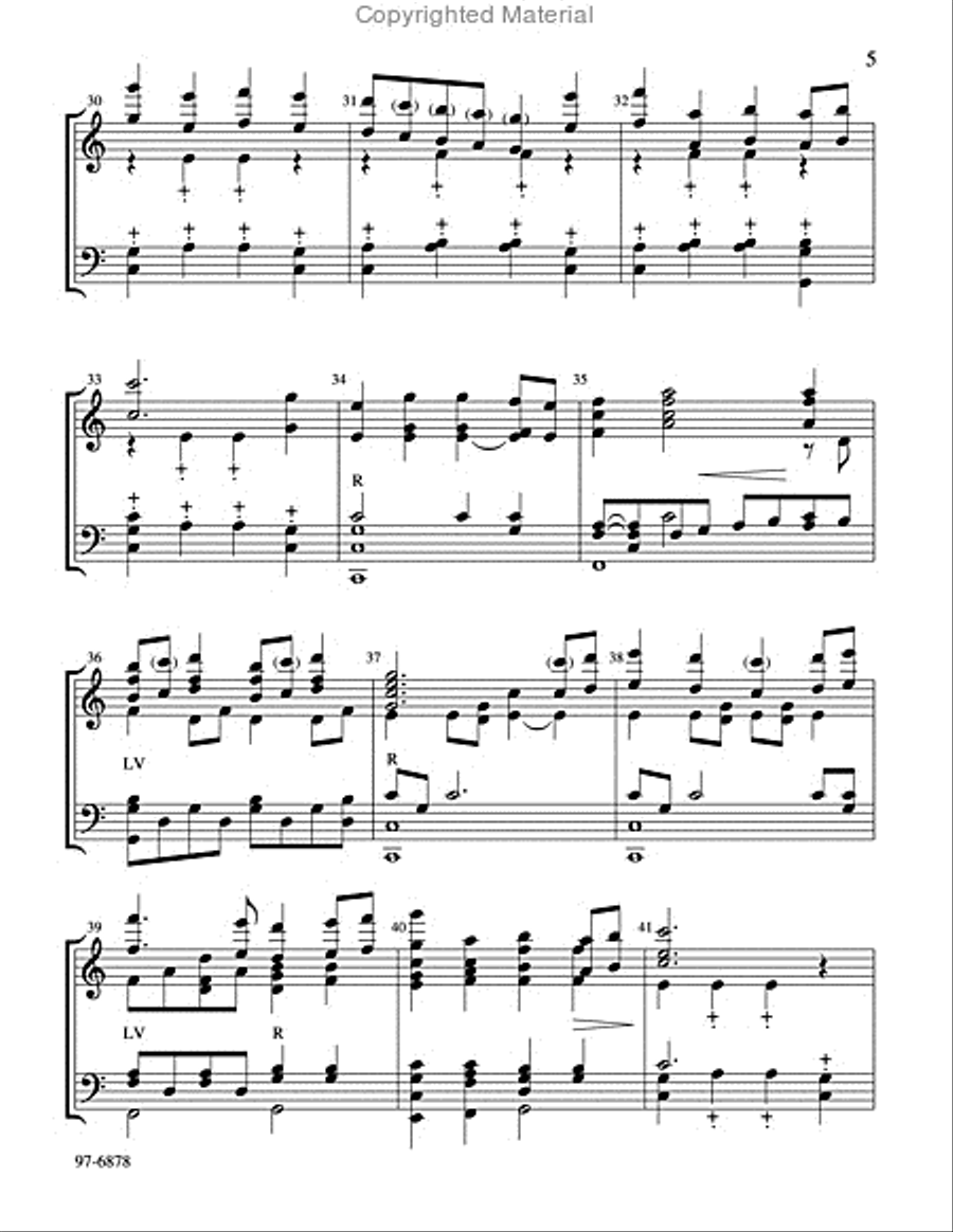 All Things Bright and Beautiful Handbell Choir scores gallery preview page 5