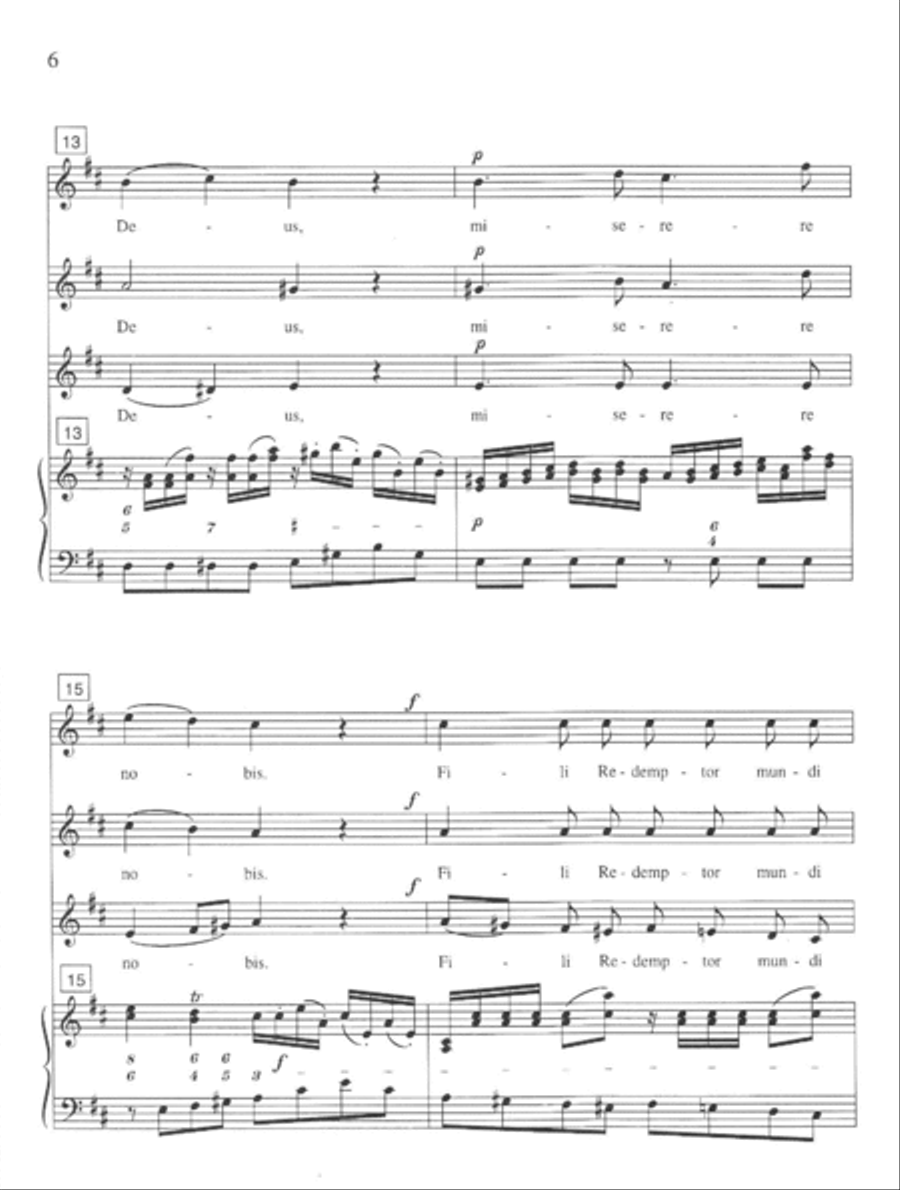 Kyrie from Litanie della Madonna SSA scores gallery preview page 5
