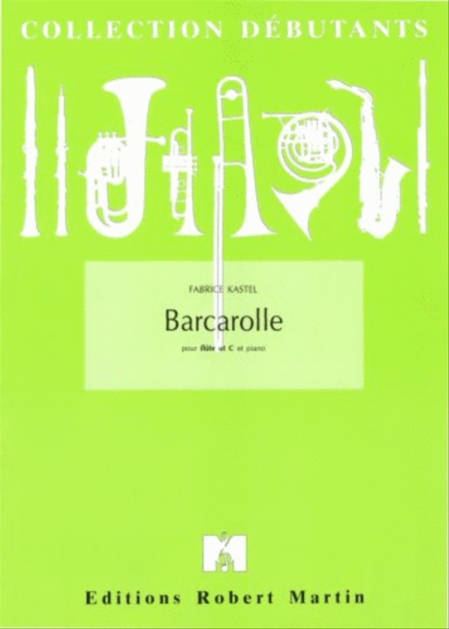 Barcarolle, pour flûte Piano Accompaniment scores gallery preview page 1