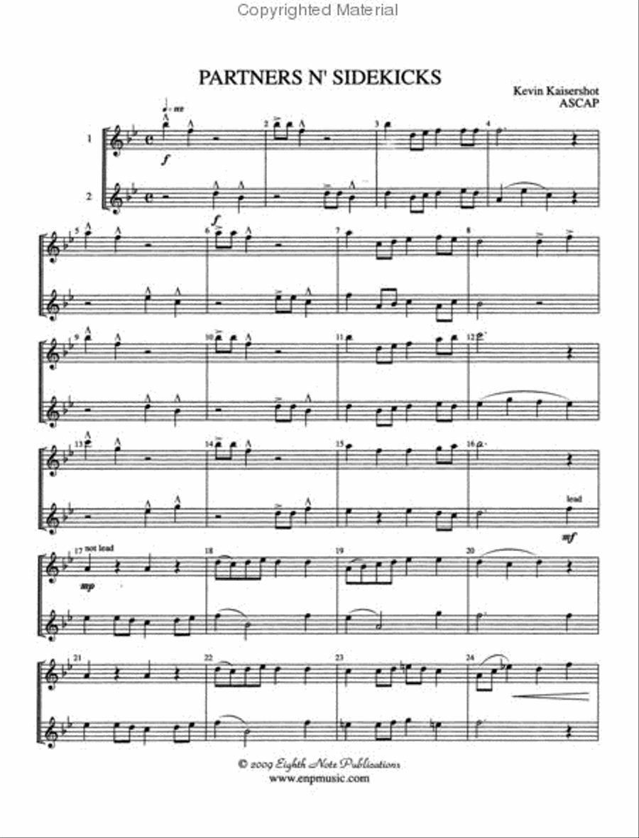 Partners n' Sidekicks Partners n' Sidekicks Flute Duet scores gallery preview page 2