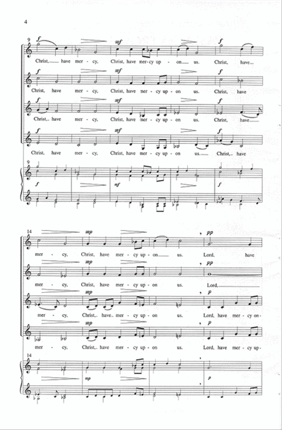 Passages from the Mass SSAA scores gallery preview page 3