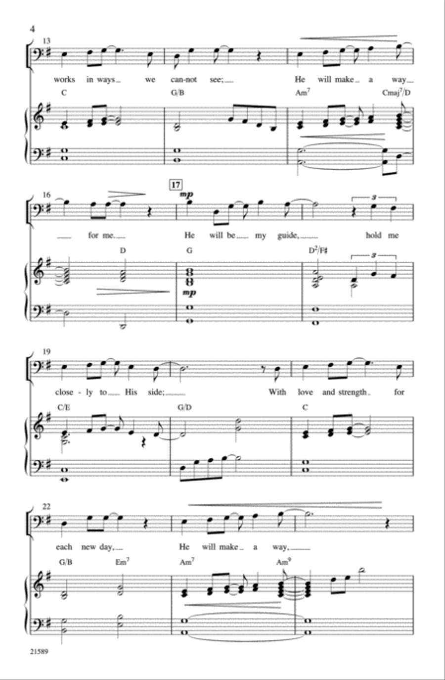 God Will Make a Way God Will Make a Way 4-Part scores gallery preview page 3