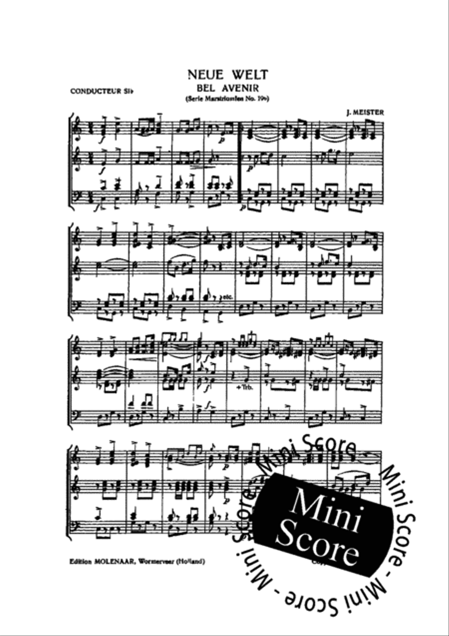 Neue Welt Fanfare Band scores gallery preview page 4