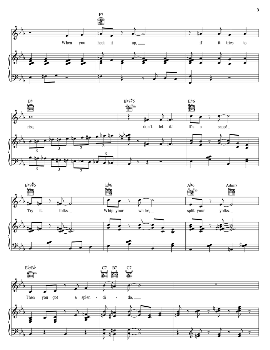 Toledo Surprise Piano, Vocal, Guitar scores gallery preview page 3