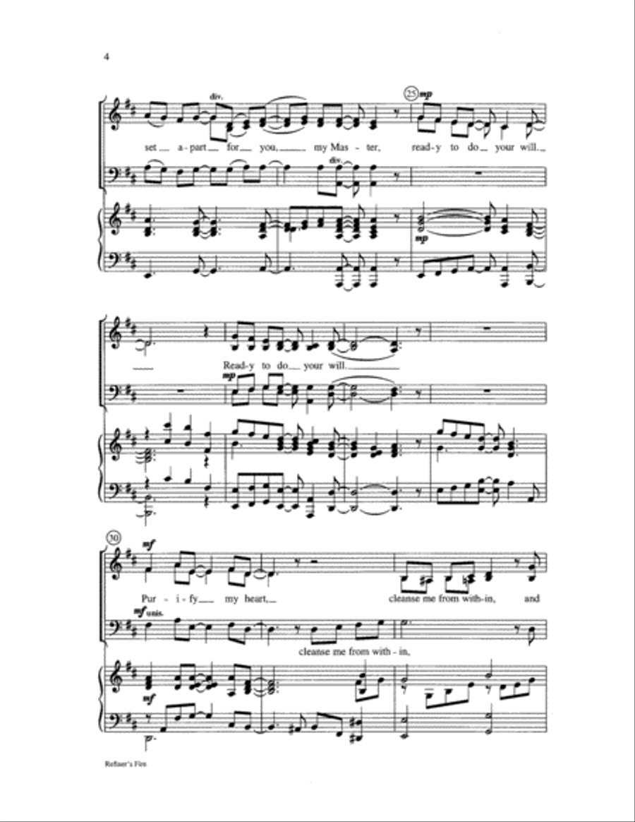 Refiner's Fire Refiner's Fire Choir scores gallery preview page 4